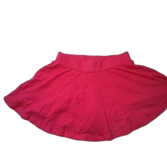 Basic Editions Girls Skort Skirt Shorts Hot Pink Barbiecore Y2K Size M 7/8 - Picture 2 of 8